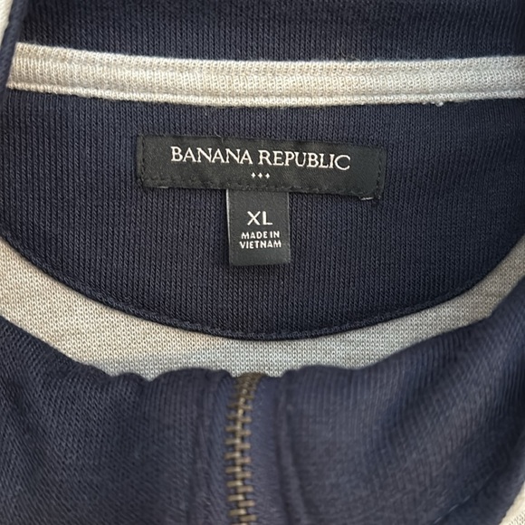 Banana Republic Sweater Men’s XL 1/4 Zip Pullover - Picture 3 of 4